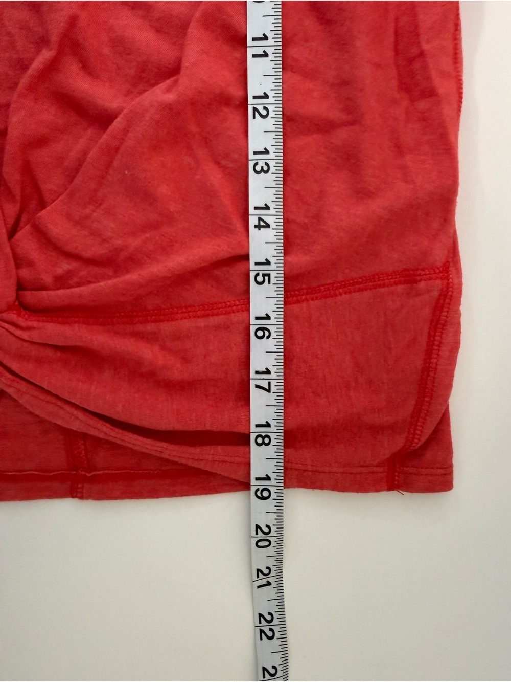 Abercrombie & Fitch Red Knot Front Tee Scoop Neck Cropped Summer Medium Women’s - Picture 7 of 10